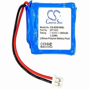 Dogtra 1900S Receiver Dog Collar Battery 7.4V 300mAh Li-Poly SDR190SL
