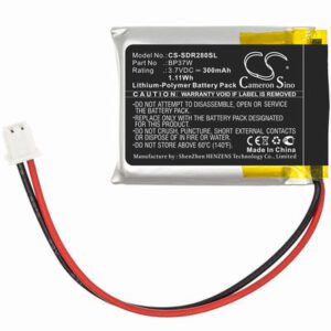 Dogtra 280C Receiver Dog Collar Battery 3.7V 300mAh Li-Poly SDR280SL