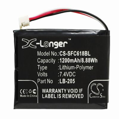 Safescan 6185 Payment Terminal Battery 7.4V 1200mAh Li-Poly SFC618BL