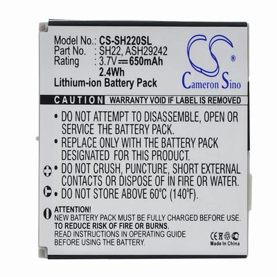 Sharp SH-06A Mobile Phone Battery 3.7V 650mAh Li-ion SH220SL