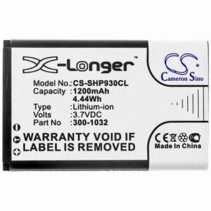 Shoretel IP930D Cordless Phone Battery 3.7V 1200mAh Li-ion SHP930CL