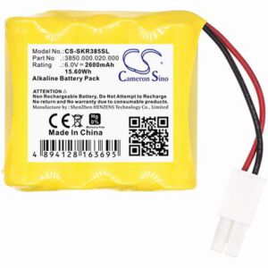 SAFE-O-KIEFER 3850.000.020.000 Door Lock Battery 6.0V 2600mAh Alkaline SKR385SL