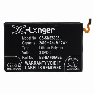 Samsung Galaxy E5 Mobile Phone Battery 3.8V 2400mAh Li-Polymer SME500SL