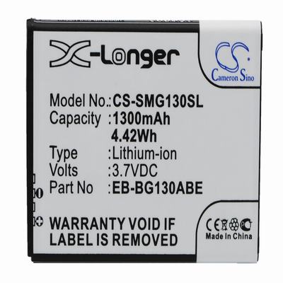 Samsung SM-G130 Mobile Phone Battery 3.7V 1300mAh Li-ion SMG130SL