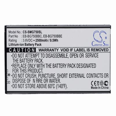 Samsung SM-G750 Mobile Phone Battery 3.8V 2500mAh Li-ion SMG750SL