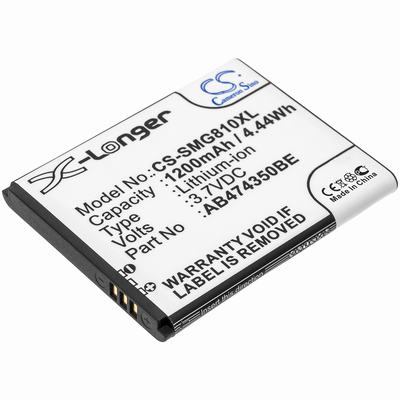 Samsung B5722 Duos Mobile SmartPhone Battery 3.7V 1200mAh Li-ion SMG810XL