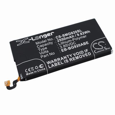 Samsung Galaxy S6 Mobile Phone Battery 3.85V 2550mAh Li-Polymer SMG920SL