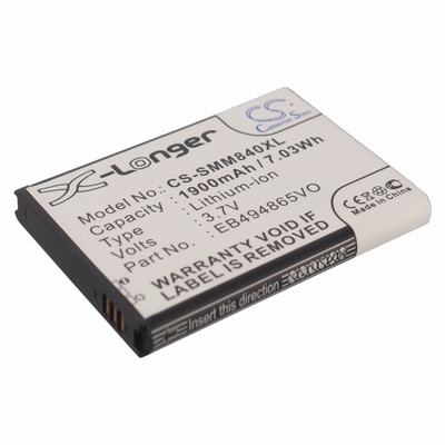 Samsung SPH-M840 Mobile Phone Battery 3.7V 1900mAh Li-ion SMM840XL