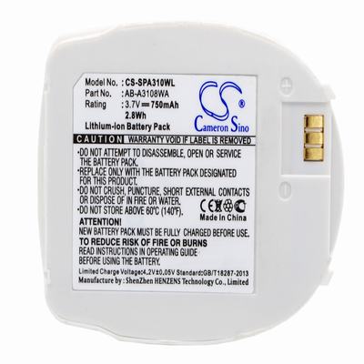 Samsung SPH-A310 Mobile SmartPhone Battery 3.7V 750mAhLi-ion SPA310WL