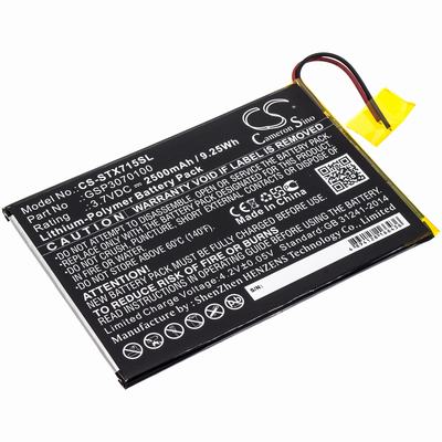 SmarTab ST7150 Tablet Battery 3.7V 2500mAh Li-Poly STX715SL