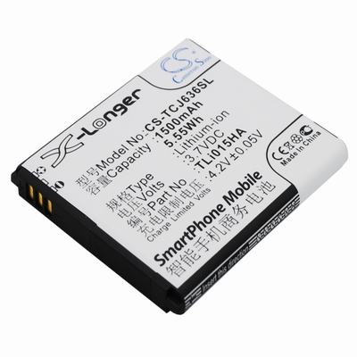 TCL J636D Mobile Phone Battery 3.7V 1500mAh Li-ion TCJ636SL