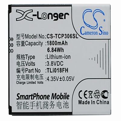 TCL P306C Mobile Phone Battery 3.8V 1800mAh Li-ion TCP306SL
