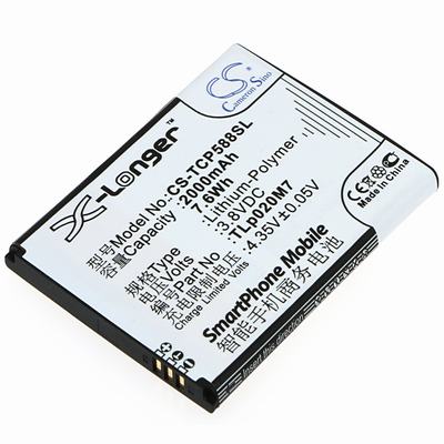 TCL P588 Mobile Phone Battery 3.8V 2000mAh Li-Polymer TCP588SL
