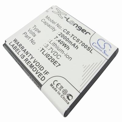 TCL S700T Mobile Phone Battery 3.7V 2000mAh Li-ion TCS700SL