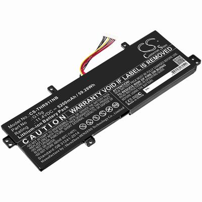 Thunderobot 911 Targa Notebook Laptop Battery 11.4V 5200mAh Li-ion THR911NB