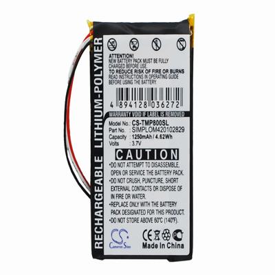 TomTom Pro 8000 GPS Battery 3.7V 1250mAh Li-Polymer TMP800SL