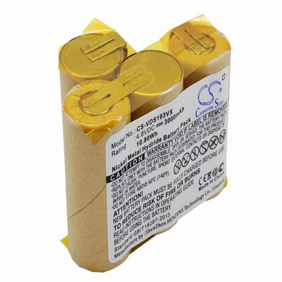 Vileda AS-193E9A Vacuum Cleaner Battery 4.8V 3000mAh Nickel Metal Hydride VDS193VX