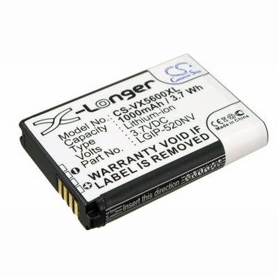 LG Accolade Mobile Phone Battery 3.7V 1000mAh Li-ion VX5600XL