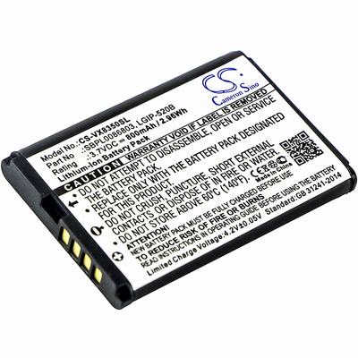 LG VX5400 Mobile Phone Battery 3.7V 800mAh Li-ion VX8350SL