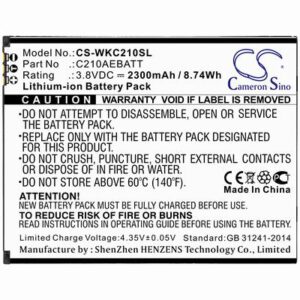 Wiko C210 Mobile SmartPhone Battery 3.8V 2300mAh Li-ion WKC210SL
