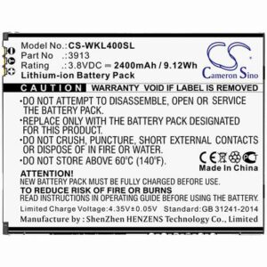 Wiko Harry Mobile SmartPhone Battery 3.8V 2400mAh Li-ion WKL400SL