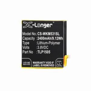 Wiko M531 Mobile SmartPhone Battery 3.8V 2400mAh Li-Poly WKM531SL