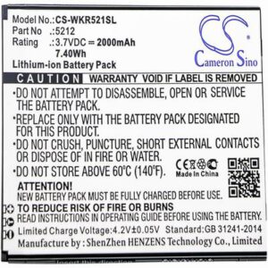 Wiko Robby Mobile SmartPhone Battery 3.7V 2000mAh Li-ion WKR521SL