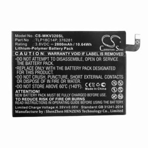 Wiko View Max Mobile SmartPhone Battery 3.8V 2800mAh Li-Poly WKV320SL