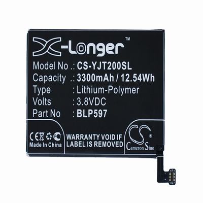 Oneplus 2 Mobile Phone Battery 3.8V 3300mAh Li-Polymer YJT200SL