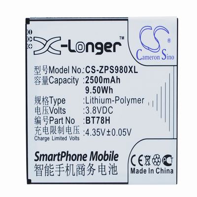 ZOPO ZP980 Mobile Phone Battery 3.8V 2500mAh Li-Polymer ZPS980XL