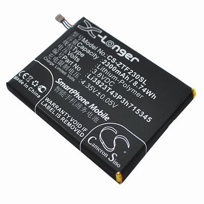 ZTE Grand S Flex Mobile Phone Battery 3.8V 2300mAh Li-Polymer ZTF230SL
