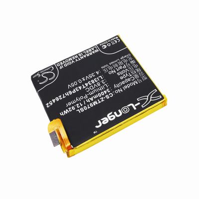 ZTE ZMAX Mobile Phone Battery 3.8V 3400mAh Li-Polymer ZTM970SL