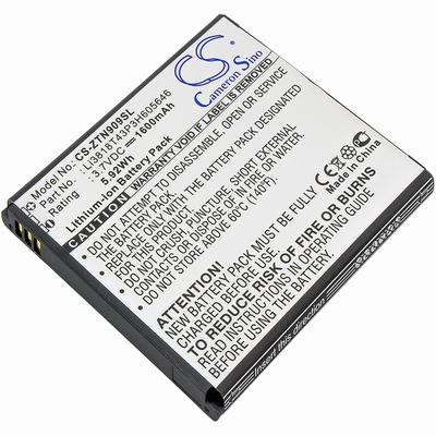 ZTE N909 Mobile Phone Battery 3.7V 1600mAh Li-ion ZTN909SL