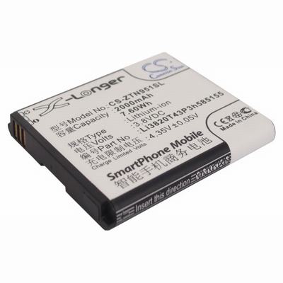 ZTE N9510 Mobile Phone Battery 3.8V 2000mAh Li-ion ZTN951SL