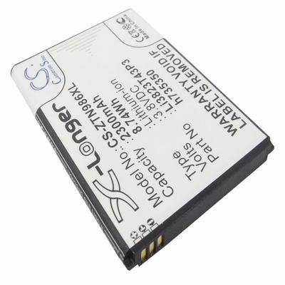 ZTE N986 Mobile Phone Battery 3.8V 2300mAh Li-ion ZTN986XL