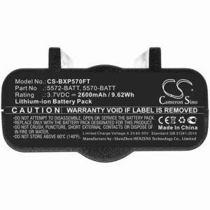 Bayco XPP-5570 Flashlight Battery 3.7V 2600mAh Li-ion BXP570FT