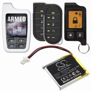 Clifford 3706 Remote Start and Entry Systems Battery 3.7V 85mAh Li-Poly CFD794SL