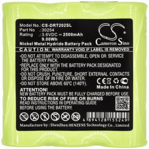 Deviser DS2002 Equipment Survey Test Battery 3.6V 2500mAh Ni-MH DRT202SL
