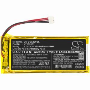 XDUOO X3 Mark II Media Player Battery 3.7V 1750mAh Li-Poly DUX320SL