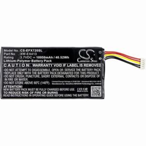 EXFO MAX-710B Equipment Survey Test Battery 3.7V 10950mAh Li-Poly EFX720SL