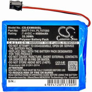 Extech MS6000 Equipment Survey Test Battery 7.4V 4500mAh Li-Poly EXM600SL