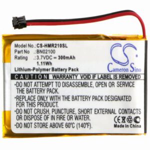 HTC Mini BL R120 Bluetooth Media H Wireless Headset Battery 3.7V 300mAh Li-Poly HMR210SL