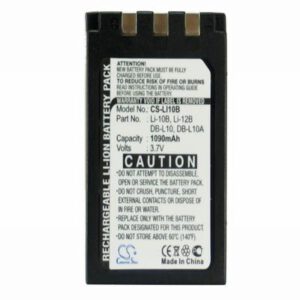 Sanyo Xact DSC-J1 Digital Camera Video Battery 3.7V 1090mAh Li-Ion LI10B
