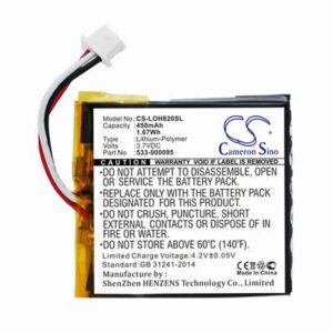 Logitech H820e Wireless Headset Battery 3.7V 450mAh Li-Poly LOH820SL