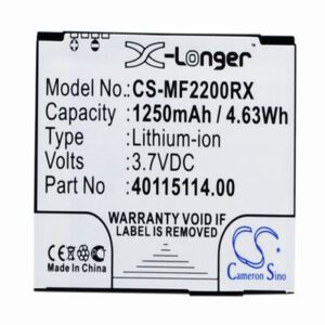 Novatel Wireless MiFi2200 Hotspot Battery 3.7V 1250mAh Li-ion MF2200RX
