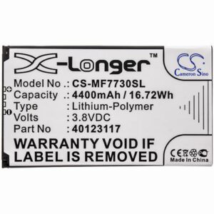 Verizon Inseego 5G Hotspot Battery 3.8V 4400mAh Li-Poly MF7730SL