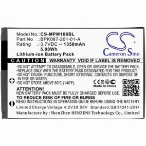 Zebra Payment Terminal Battery 3.7V 1350mAh Li-ion MPM100BL