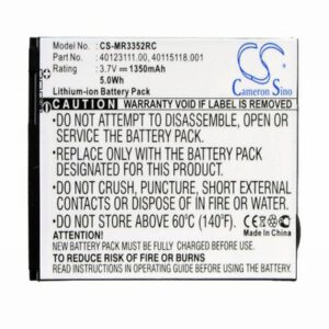 Verizon Hotspot 2235 Hotspot Battery 3.7V 1350mAh Li-ion MR3352RC