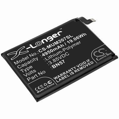 Xiaomi M2007J20CG Mobile SmartPhone Battery 3.85V 4950mAh Li-Poly MUM207SL