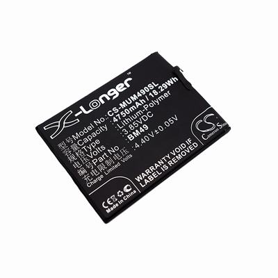 Xiaomi 2016001 Mobile SmartPhone Battery 3.85V 4750mAh Li-Poly MUM490SL